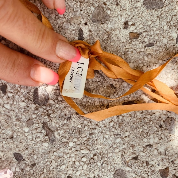 J.Crew ribbon and beads 2 necklaces pay 29.50 for each - Picture 2 of 3